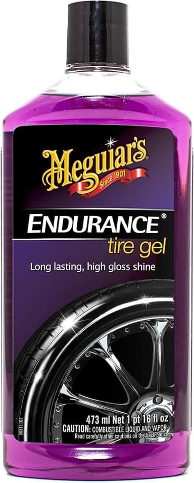 Meguiar's Endurance Long-Lasting High Gloss Black Premium Tyre Gel 473ml - Amazon