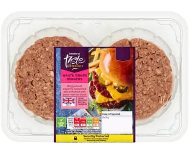 Sainsbury's 340g Wagyu Smash Burger, Taste the Difference - Nectar Price - Sainsbury's