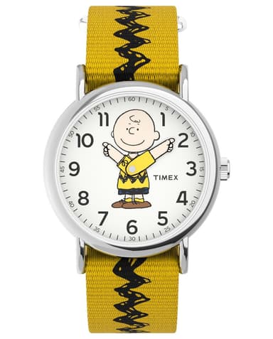 Timex Weekender x Peanuts 38 mm Watch, Indigo LightTW2R41100 - Amazon