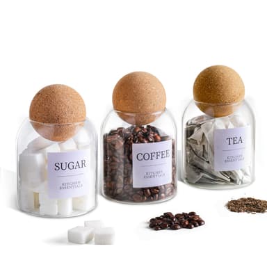 MHDCLY Tea Coffee and Sugar Canisters Set, 3 PCS Sold by MHDCLY FBA - Amazon