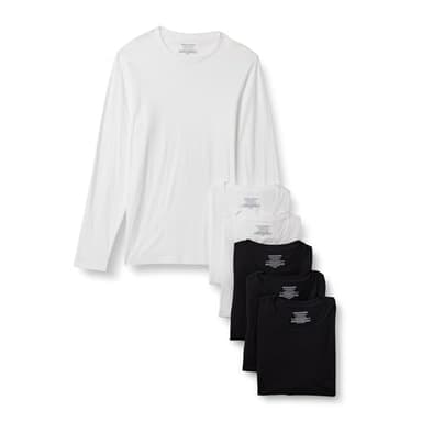 Amazon Essentials Men's Vests - Pack of 6 Size L / Grey Size M £6.50 - Amazon