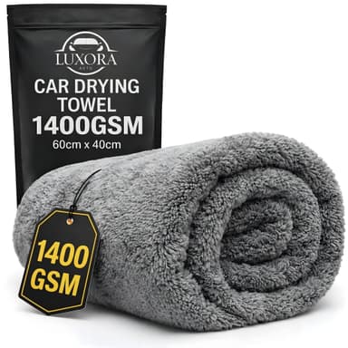 Car Drying Towel Small 60cm x 40cm 1400 GSM Twisted Loop Microfibre - Sold by TBUCO / FBA - Amazon