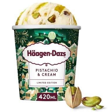 LIMITED EDITION Haagen-Dazs Pistachio & Cream Ice Cream, 347g (Nectar Price) - Sainsbury's