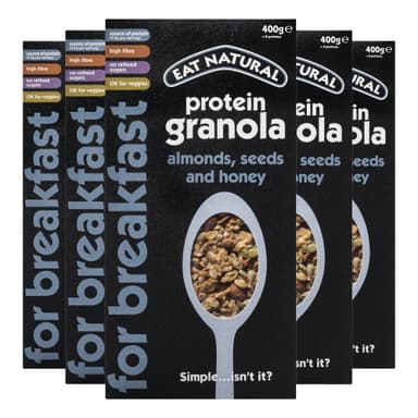 Eat Natural Protein Bars, Protein Granola Cereal, 5 x 400g - Amazon