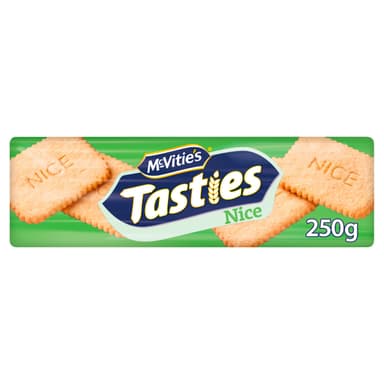 McVitie's Tasties Nice Biscuits, 250 g (Pack of 1) Thin, Rectangular Biscuits with Real Coconut Flakes - S&S 95p - Amazon