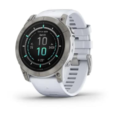 Garmin epix Pro (Gen 2) smart watch – Sapphire Edition | 51mm | Titanium with Whitestone Band - 010-02804-11 - Garmin