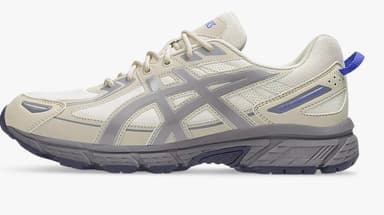 ASICS Gel Venture 6 Trainers / Cream / Vanilla / Grey / Purple | Sizes 3.5 - 9, half sizes inclusive - ASICS Outlet