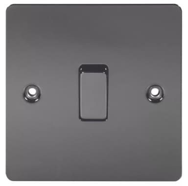 LAP 10AX 1-Gang Intermediate Switch Black Nickel - Free C&C Only (Limited Locations) - Screwfix