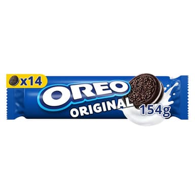 Oreo Vanilla Cookie Chocolate Sandwich Biscuits 154G - Clubcard Price - Tesco