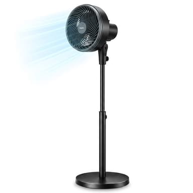Keplin Home 10" Oscillating Circulator Pedestal Fan ( 3 speeds / height adjustable ) - free click and collect only - Ryman