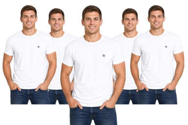 Bahob Pack of 5 Men's Multipack Crew Neck Short Sleeves Plain T-Shirt for Men Cotton S-XXL sold & FB bahob - Amazon