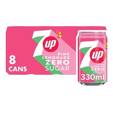 7UP Zero Pink Lemonade 330ml Can (Pack of 8) - Amazon