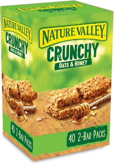 Nature Valley Crunchy Granola Bars Oats 'n' Honey 40 Pack 2 Bars Per Pack - Amazon