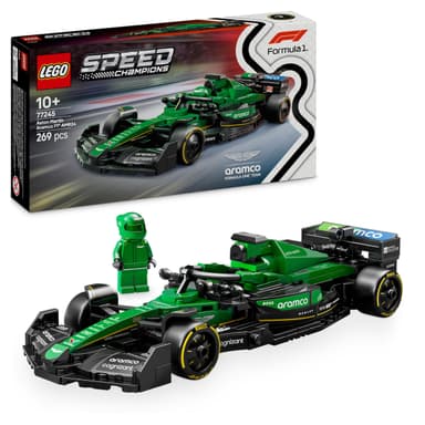 LEGO Speed Champions Aston Martin Aramco F1 AMR24 Race Car Toy with a Collectible Formula 1 Driver Minifigure - Model Kit 77245 - Amazon