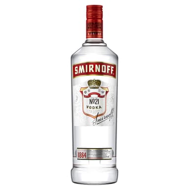 Smirnoff No. 21 Vodka | 37.5% vol | 1L | Triple Distilled & 10 x Filtered - Amazon