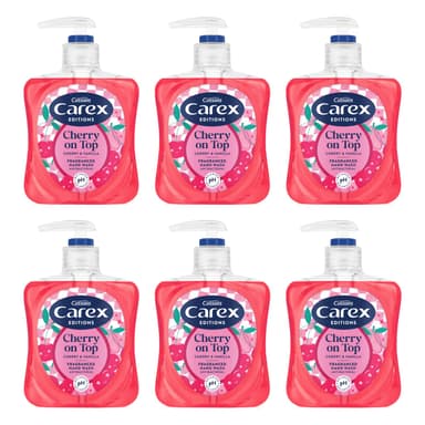 Carex Cherry On Top Antibacterial Handwash 6 x 250ml - Amazon