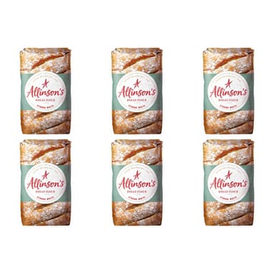 6 x Allinson's Strong White Bread Flour - 1kg Bags - Amazon