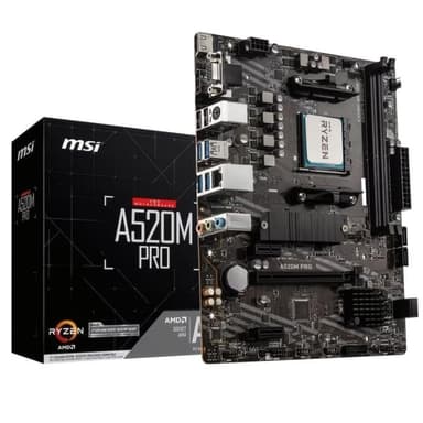MSI A520M PRO, AMD AM4 Motherboard CPU Bundle - AWD IT