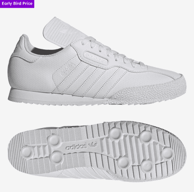 Adidas Samba Super Mens Trainers White - Limited sizes - Sports Direct