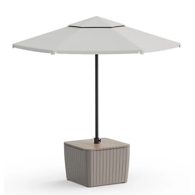Keter Luzon Cappuccino Square Parasol base 9.3kg - Free C&C - Limited Locations - B&Q