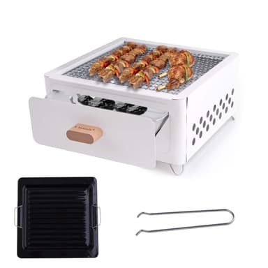 Crystals Portable Tabletop BBQ Grill, Stainless Steel - Sold & Shipped by Denny Shop - Amazon
