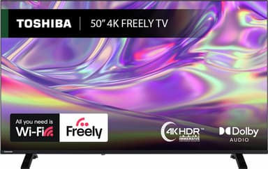 Toshiba 50Inch 50UV1563DB Smart 4K UHD HDR DLED Freely TV - Free C&C (Limited Stores) - Argos