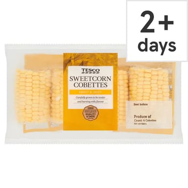 Tesco Sweetcorn Cobettes 4 Pack - Clubcard Price - Tesco