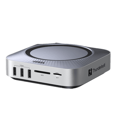 UGREEN Revodok Maxidok 10-in-1 Thunderbolt 5 Mac Mini Dock ( NVMe SSD slot / 4K120 / Displayport 2.1 / SD Card Reader ) - Argos