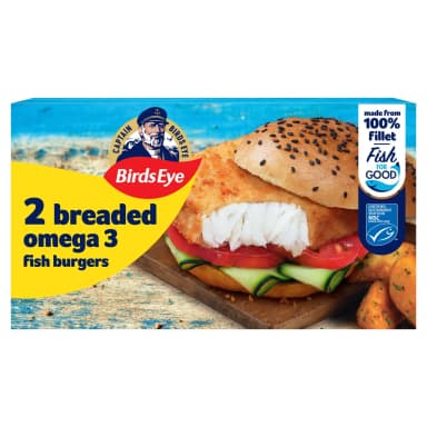 Birds Eye 2 Breaded Omega 3 Fish Burgers 227g - Morrisons