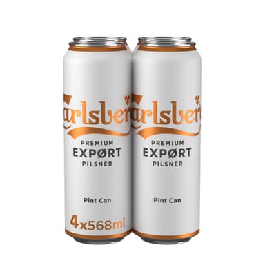 Carlsberg Export Lager Beer, 4 x 568ml ABV 4.8% With Voucher £3.37 Max S&S - Amazon
