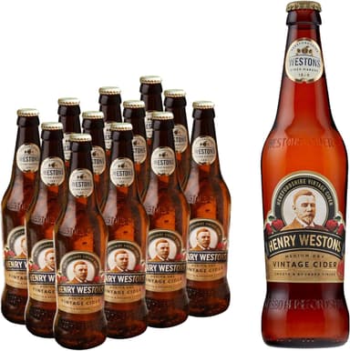 Henry Westons Vintage Glass Bottles, 8.2% ABV 12 x 500ml - £17.10 / £15.30 With Max S&S - Amazon