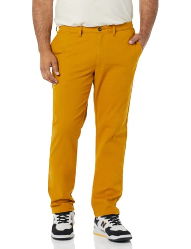 Amazon Essentials Men's Classic-Fit Casual Stretch Chino Casual Trousers, Size 35W 28L - Amazon