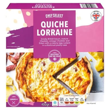 Chef Select Quiche Lorraine / Cheese & Onion - 400g - Free via Lidl Plus App - Selected Accounts - Lidl