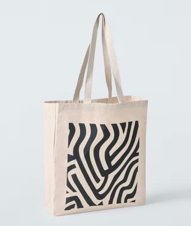 John Lewis x John Cooper Strang Tote Bag, Natural/Black - John Lewis & Partners