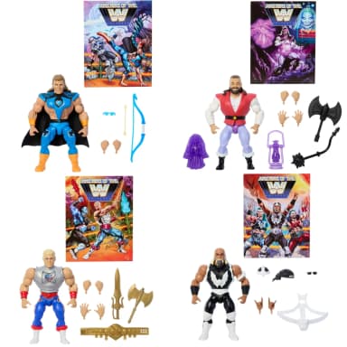 WWE X Masters of the Universe Action Figures: Shawn Michaels / Bray Wyatt / 'The American Nightmare' Cody Rhodes / Hulk Hogan each Free C&C - Smyths