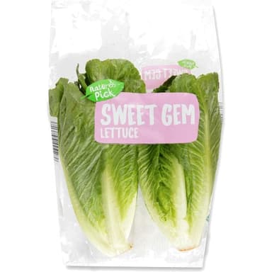 Sweet Gem Lettuce 2 Pack / Seedless Grape Snack Pack 200g 59p - Aldi