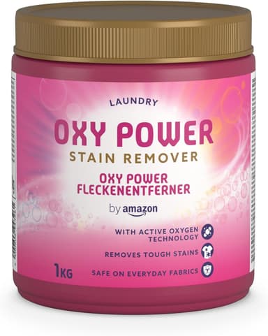 by Amazon Oxy Power Stain Remover Powder for Colours, 1kg - Amazon