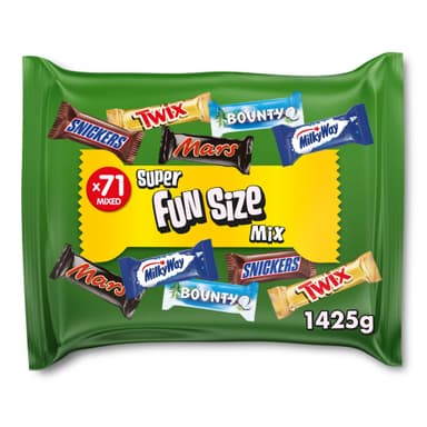 Mars Mixed Milk Chocolate Fun Size Variety Bulk Party Bag, 71 Bars 1425g (Sold & Shipped by CR Snacking) - Amazon