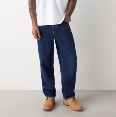 Next men's Blue Classic Vintage Relaxed Fit Vintage Wash Denim Jeans - Size 28-40 - free click and collect - Next