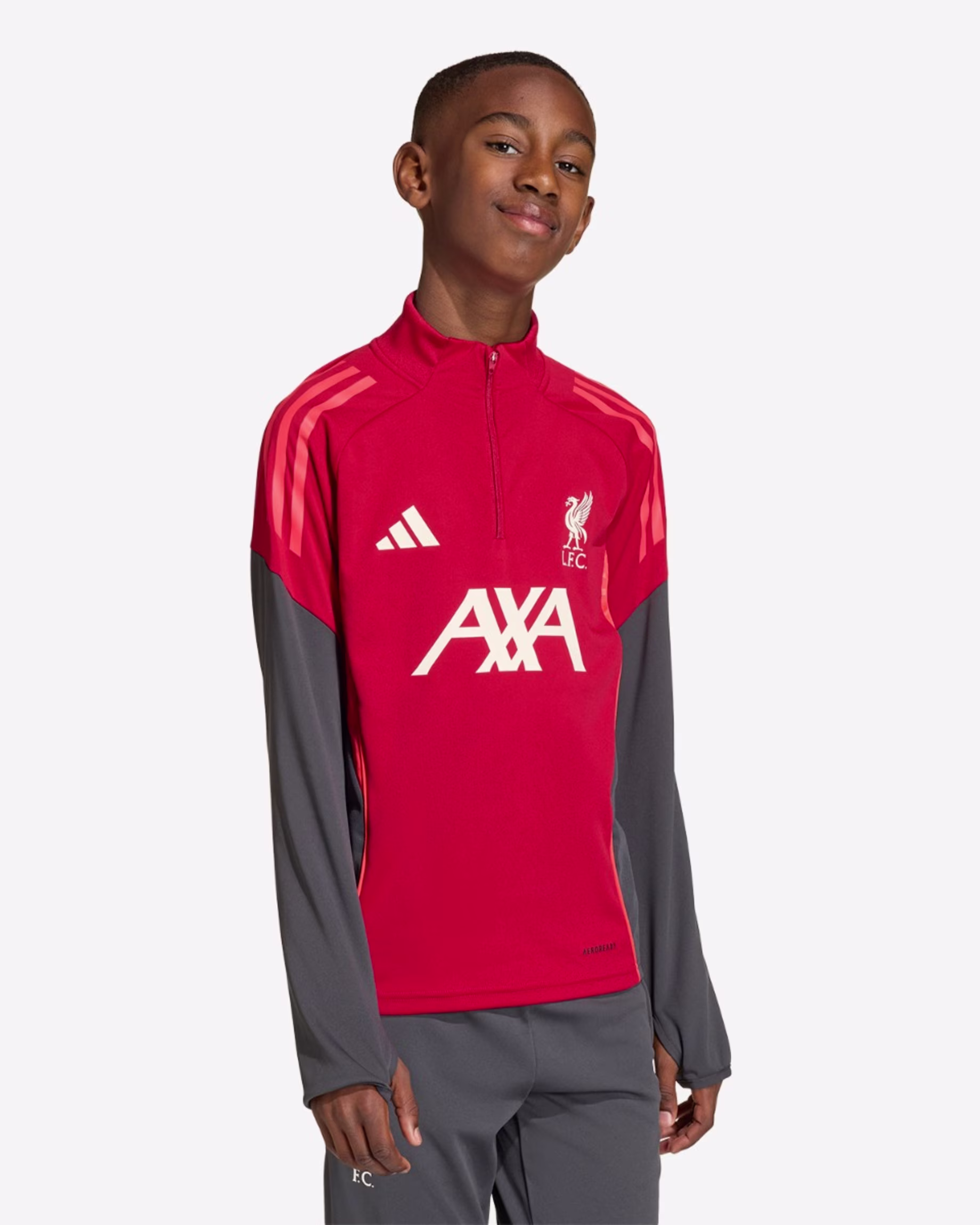 LFC adidas Juniors 25/26 Training Top Red - Sizes 5-6Y 15-16Y - Liverpool FC