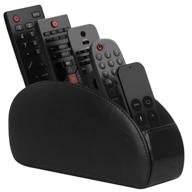 Remote Control Holder, 5 Compartment Synthetic Leather - ship & sold by Haul Global - Amazon