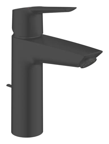 Grohe Start Matt Black 192mm Standard Lever Mono Basin Mixer Tap With Pop-Up Waste (331YX) (Free C&C) - Screwfix