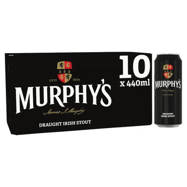 Murphy's Draught Irish Stout 10 x 440ml Cans (Clubcard Price) - Tesco