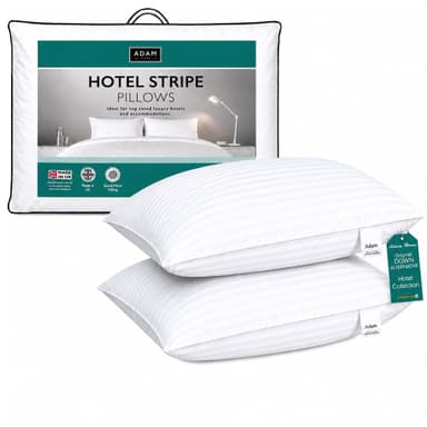 Adam Home Pillows 2 Pack Hotel Quality Side Sleeper Bounce Back Bed Pillow - Sold by House of Decor Ltd / Delivery managed by Amazon - Amazon
