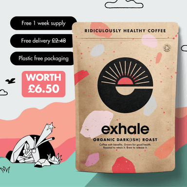 Free Trial of Exhale Healthy Coffee (Ground or Whole beans, Caffeinated or decaffeinated) {cancel anytime} - Exhale Coffee