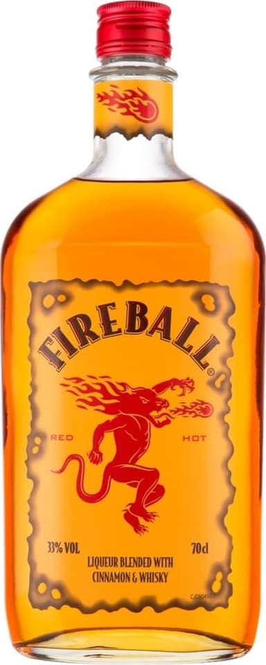 Fireball Cinnamon Whisky Liqueur, 70cl, 33% ABV - Amazon