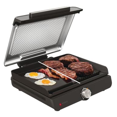 Ninja Sizzle Low Smoke Electric Indoor Grill & Flat Plate, 1460W, GR101UK - w/Voucher - Amazon