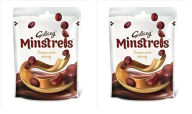 Galaxy Minstrels Milk Chocolate Pouch Bag 125g x 2 (£2.09 S&S) - Amazon