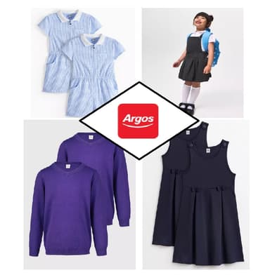15% off School Uniform, Skirt, Jumper's, Shoe's Trousers, Dresses etc - Argos