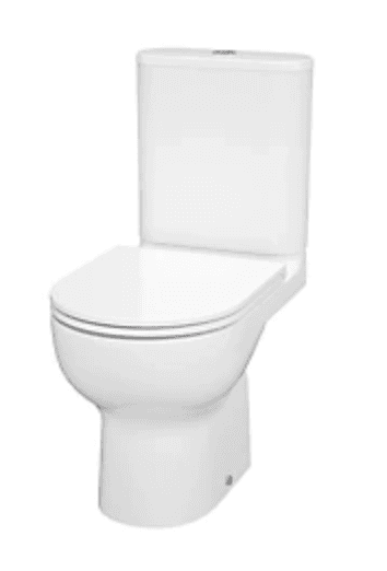 Swirl Caldew Soft-Close Slim Vortex Rimless Toilet with Cistern Dual-Flush 4.5Ltr (753CR) (Free C&C only) - Screwfix